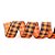 Fita Halloween Xadrez - Laranja/Preto - 1 unidade - Cromus - Rizzo - Imagem 1