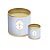 Lata para Panetone Hot Stamping Bibelô Feliz Natal - Azul - 01 Unidade - Cromus - Rizzo - Imagem 1