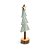 Árvore Decorativa Natalina de Madeira e Feltro - Cinza - 20cm  - 1 unidade - Cromus - Imagem 1