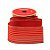 Fita Decorativa de Natal Listras - Vermelho/Dourado - 9,14x6,3cm - 1 unidade - Cromus - Rizzo - Imagem 2