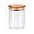 Pote de Vidro com Tampa de Bambu 11x8cm - 480ml - 1 unidade - Rizzo - Imagem 1