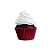 Forminha Forneável para Cupcake - Vermelho Marsala - 45 unidades - Mago - Rizzo - Imagem 1