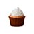 Forminha Forneável para Cupcake - Marrom - 45 unidades - Mago - Rizzo - Imagem 1