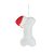 Enfeite para Pendurar de Natal - Osso com Gorro Pet - 12cm - 1 unidade - Cromus - Rizzo - Imagem 1