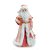 Papai Noel Decorativo com Presentes - Rosa,Branco e Dourado - 31cm  - 1 unidade - Cromus - Rizzo - Imagem 1