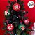 Bola de Natal Decorada - Mickey e Minnie - 6cm - 6 unidades - Cromus - Rizzo - Imagem 2