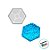 Molde de Silicone - Copo Hexagonal - 12x10,5cm - 1 unidade - Rizzo - Imagem 3