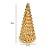 Árvore de Natal Dourada Craquelada com LED - 30cm - 1 unidade - Cromus - Rizzo - Imagem 2