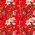 Saco para Presente Decorado - Botânica Vermelho - Cromus - Rizzo - Imagem 1