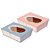 Caixa para Meio Ovo 250g com Colher - Lavie - Rose e Azul - 6 unidades - Cromus - Rizzo - Imagem 1