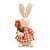 Coelha Decorativa Xadrez com Flor - 32cm - 1 unidade - Cromus - Rizzo - Imagem 1