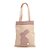 Bolsa de Tecido Silhueta de Coelho Pontilhada - Rosa - 20x18cm - 1 unidade - Cromus - Rizzo - Imagem 1