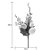 Galho Curto Decorativo Folhas com Ovos de Codorna - 29cm - 1 unidade - Cromus - Rizzo - Imagem 2