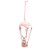 Enfeites de Pendurar de Metal Balão com Coelho de Páscoa Rosa - 9x15x9cm - 1 unidade - Cromus - Rizzo - Imagem 1