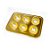 Blister Bandeja 6 Brigadeiros - Ouro  - 5 unidades - Rizzo - Imagem 1