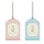 Tag Decorativa de Páscoa - Lavie Rosa Claro/Azul - 12 unidades - Cromus - Rizzo - Imagem 1