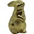 Coelho em Resina Decorativo Dourado - 1 unidade - Cromus - Rizzo - Imagem 1