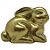 Coelho Decorativo Sentado Dourado - 1 unidade - Cromus - Rizzo - Imagem 1