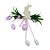 Galho Pick com Ovo Páscoa - Roxo 17cm - 1 unidade - Rizzo - Imagem 1