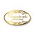 Adesivo "Obrigado pela Presença" - Ref. 2124 - Hot Stamping - Dourado - 100 unidades - Stickr - Rizzo - Imagem 1