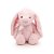 Coelho de Pelúcia com Laço - Rosa - 31cm - 1 unidade - Cromus - Rizzo - Imagem 1