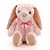 Coelho de Pelúcia Orelhas Grandes - Rosa - 27cm - 1 unidade - Cromus - Rizzo - Imagem 1