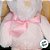 Coelho de Pelúcia Orelhas Grandes - Rosa - 27cm - 1 unidade - Cromus - Rizzo - Imagem 3