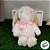 Coelho de Pelúcia Orelhas Grandes - Rosa - 27cm - 1 unidade - Cromus - Rizzo - Imagem 4