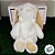Coelho de Pelúcia Orelhas Grandes - Branco - 27cm - 1 unidade - Cromus - Rizzo - Imagem 4