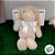 Coelho de Pelúcia Orelhas Grandes - Marrom - 27cm - 1 unidade - Cromus - Rizzo - Imagem 4