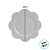Sousplat com Borda Floral - Branco - 32cm - 1 unidade - Cromus - Rizzo - Imagem 2
