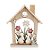 Casa Decorativa Coelhos de Páscoa - 15cm - 1 unidade - Cromus - Rizzo - Imagem 1
