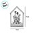 Casa Decorativa Feliz Páscoa com Led - 17cm  - 1 unidade - Cromus - Rizzo - Imagem 2