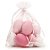 Ovo de Páscoa Decorativo para Pendurar - Rosa e Branco - 6x4cm - 16 unidades - Cromus - Rizzo - Imagem 1