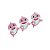 Aplique de E.V.A Baby Shark Glitter Rosa Escuro - 8 x 6cm - 3 unidades - Rizzo - Imagem 1