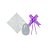 Kit Ovo no Copo Roxo (Saco Express + Papel Chumbo + Laço Fácil) - 1 unidade - Rizzo - Imagem 2