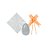 Kit Ovo no Copo Laranja (Saco Express + Papel Chumbo + Laço Fácil) - 1 unidade - Rizzo - Imagem 2