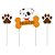 Kit Topo de Bolo - Cachorrinhos - 1 unidade - Cromus - Rizzo - Imagem 1