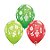 Balão de Festa Látex Liso Decorado - Enfeites de Natal Sortido - 11" 28cm - 50 unidades - Qualatex Outlet - Rizzo - Imagem 1