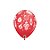 Balão de Festa Látex Liso Decorado - Enfeites de Natal Sortido - 11" 28cm - 50 unidades - Qualatex Outlet - Rizzo - Imagem 3