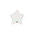 Balão de Festa Microfoil 4" 10cm - Estrela Branco Metalizado - 1 unidade - Qualatex Outlet - Rizzo - Imagem 1
