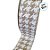Fita Aramada Decorativa De Natal - Juta Com Branco - 3,8cmx9,14m - 1 unidade - Cromus - Rizzo - Imagem 3