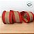 Fita Aramada Decorativa de Natal - Juta Com Vermelho - 6,3cmx9,14m - 1 unidade - Rizzo - Imagem 3