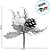 Pick Decorativo - Galho com Folhas, Pinha e Frutas Brancas - 22cm - 1 unidade - Cromus - Rizzo - Imagem 2