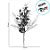 Galho Decorativo - Folhas Verde, Vermelho, Marrom - 31cm - 1 unidade - Cromus - Rizzo - Imagem 2