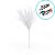 Galho Decorativo - Folha com Glitter Branco - 58cm - 1 unidade - Cromus - Rizzo - Imagem 3
