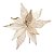 Poinsétia Decorativa - Branca com Glitter Ouro - 28cm - 1 unidade - Cromus - Rizzo - Imagem 1
