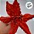 Poinsétia Decorativa de Natal - Vermelha - 22cm - 1 unidade - Cromus - Rizzo - Imagem 3