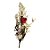 Galho de Flor Decorativa - Branco e Vermelho - 53cm - 1 unidade - Rizzo - Imagem 3