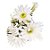 Galho de Flor Decorativa - Margaridas Brancas - 27cm - 1 unidade - Rizzo - Imagem 3